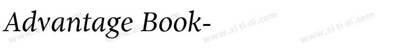 Advantage Book字体转换